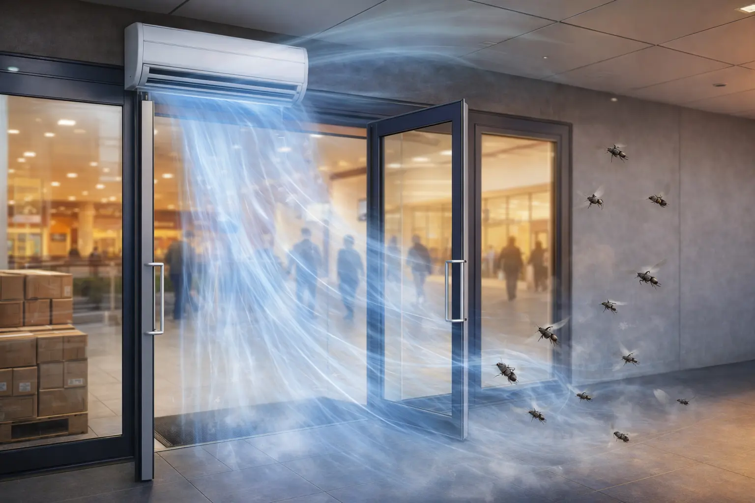 Insect entering indoors
